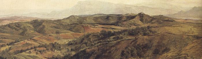 george frederic watts,o.m.,r.a. An Umbriam Landscape (mk37) Spain oil painting art